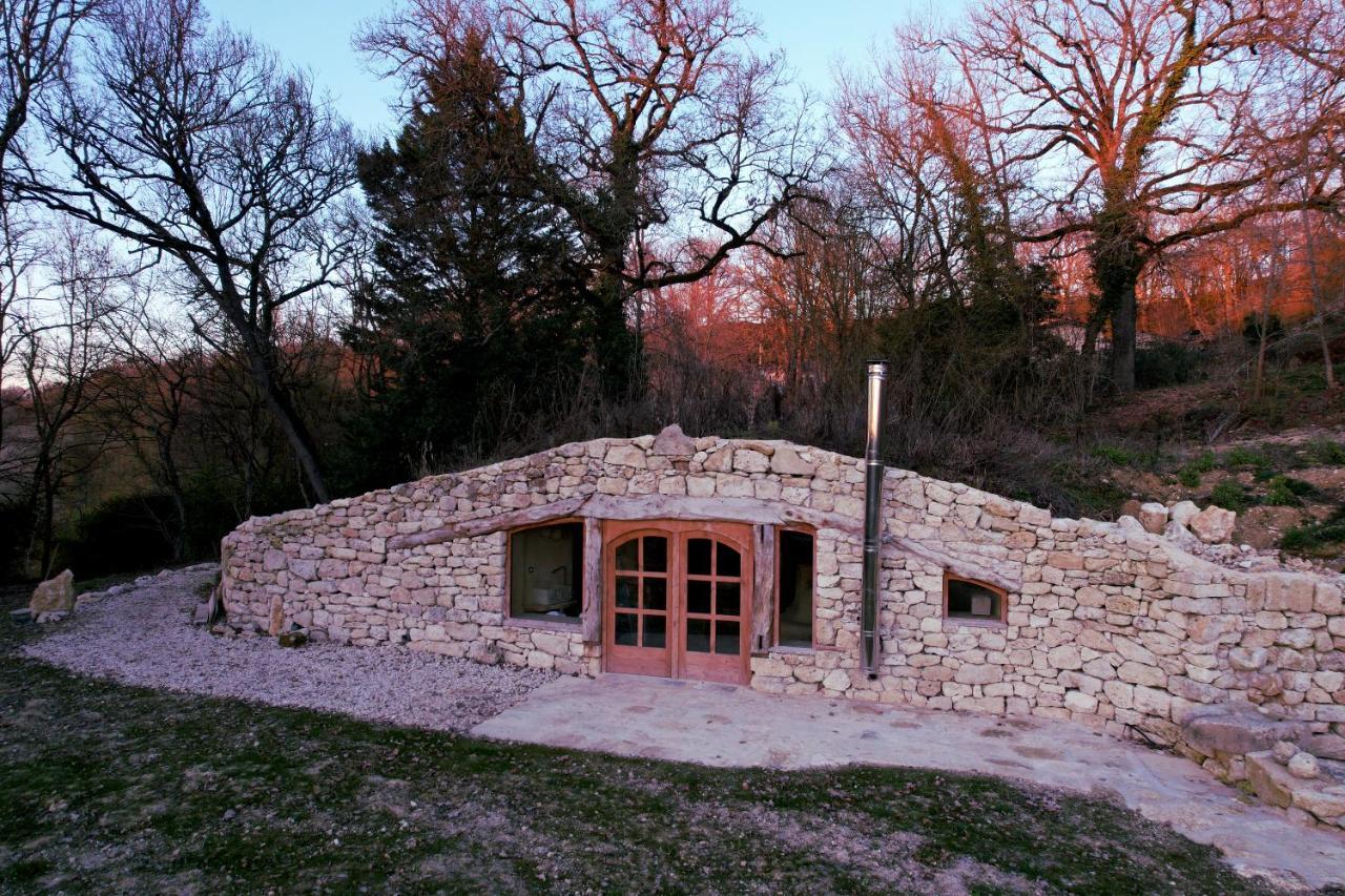 Maison Terre Les Cabanes De Fallot - Sauna Bain-Froid Piscine Naturelle L'isle-Bouzon Kültér fotó