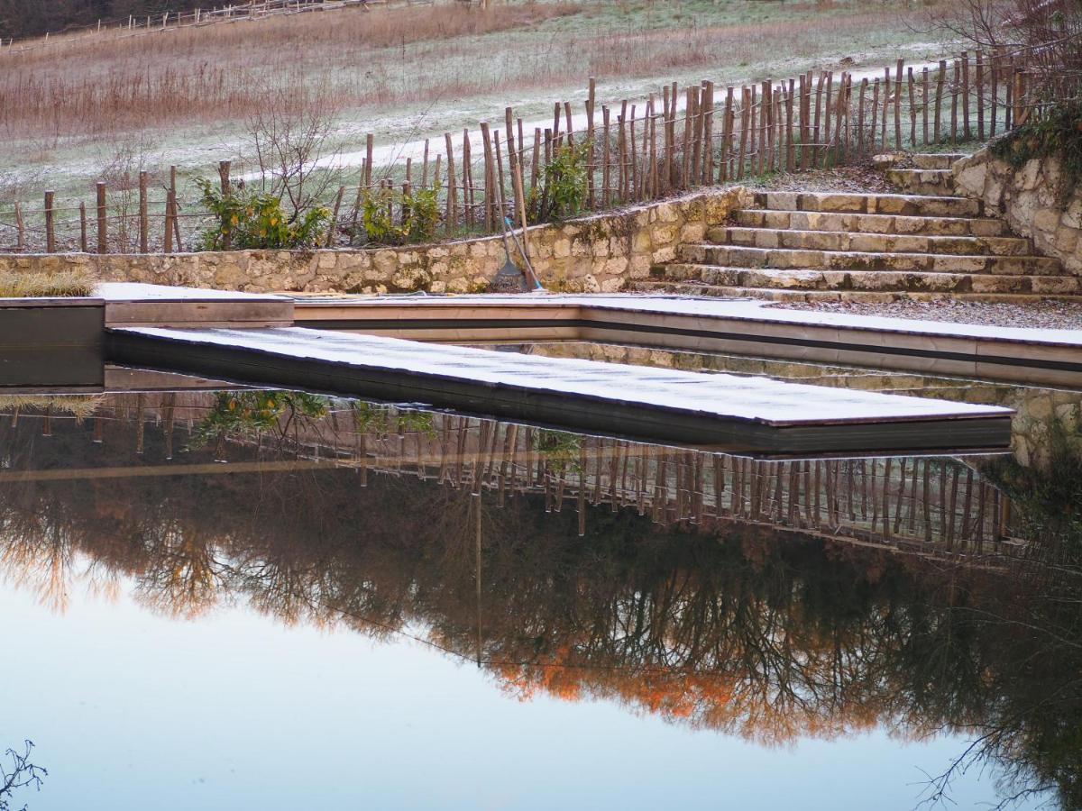 Maison Terre Les Cabanes De Fallot - Sauna Bain-Froid Piscine Naturelle L'isle-Bouzon Kültér fotó