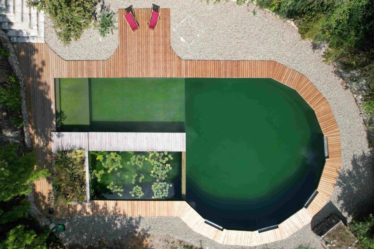 Maison Terre Les Cabanes De Fallot - Sauna Bain-Froid Piscine Naturelle L'isle-Bouzon Kültér fotó
